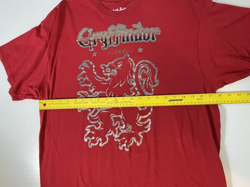 Gryffindor Alumni Spell Out T Shirt Red Harry Potter Size X L - Picture 7 of 8