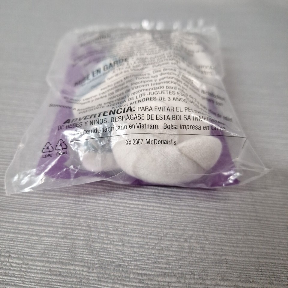 McDonald's Happy Meal Toy Waffle Plush 4 2007 Nickelodeon Catscratch