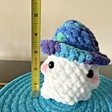 Handmade Crochet Amigurumi Super Cute Mini Mushroom Boy Plush/Plushie Blue/Multi