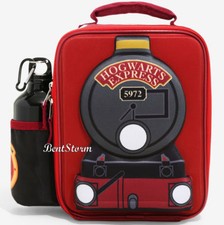 Harry Potter Hogwarts 9 3/4 Train School Lunch Box Bag & Water Bottle Insulated