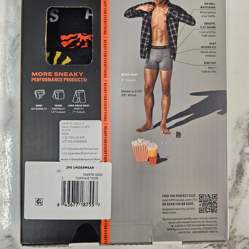 Paquete de 2 pares de calzoncillos boxer mágicos de malla súper ajustados Thieves para hombre talla pequeña surtido - Imagen 28 de 68