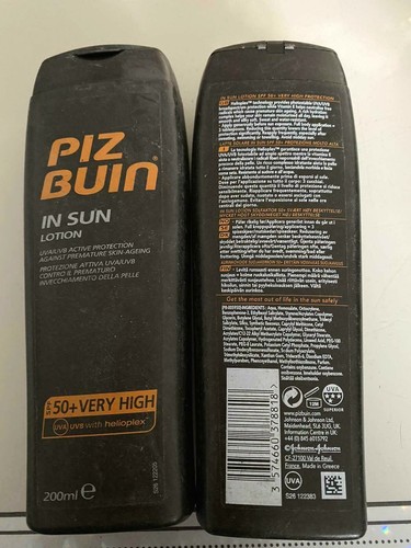 piz buin moisturising sun lotion spf 50