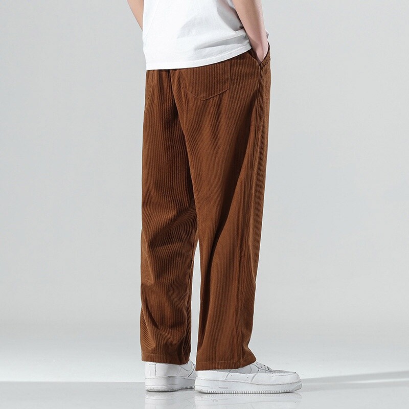 パンツ order loose corduroy pants 24AW Men Casual Loose Corduroy Trousers Straight Leg Pants Bottoms Hip