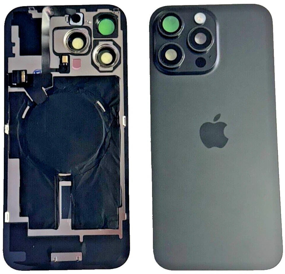 Apple iPhone 16 Pro Max Akku Deckel Rückglas Vormontiert NFC Blitz Reparatur SET