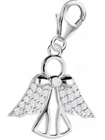 Zirkonia Engel Charm 925 Sterling-Silber Herren Damen AnhäNger FüR Armband