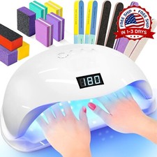 L mpara de u as LED UV de 180W, secador de u as de esmalte de gel para sal n NEW