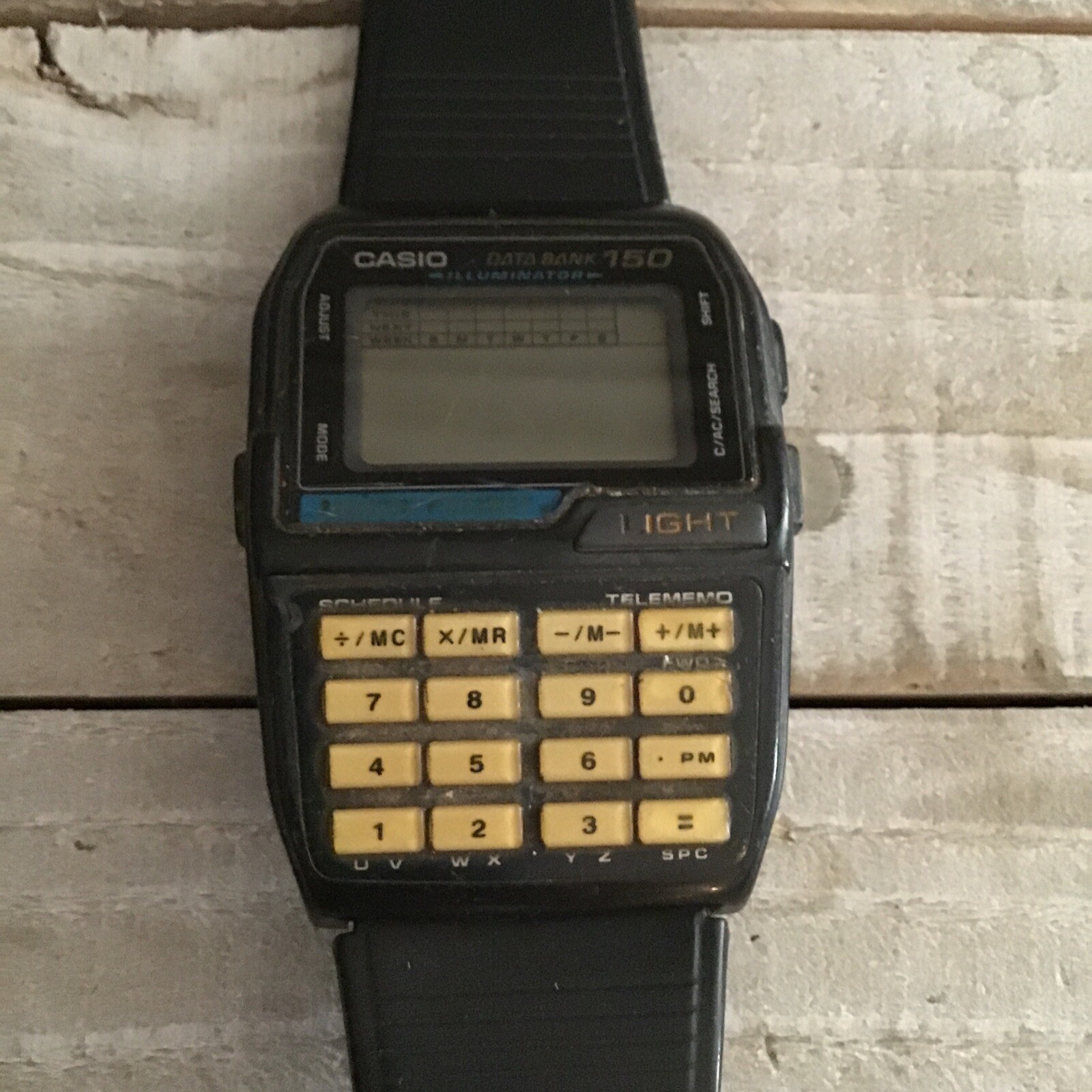 forvirring stavelse Flere Vintage 1996 Casio DBC-150 Digital Data Bank Calculator Watch Free Shipping  | eBay