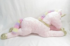 Hug Fun Jumbo Unicorn Stuffed Plush Pink 40"