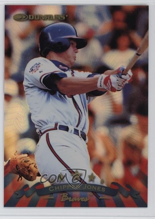 1998 Donruss Collections Donruss Prized Collections Chipper Jones #PC21 HOF 3p9