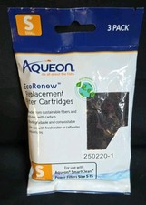 Aqueon EcoRenew Replacement Filter Cartridges Small, 3-Pack
