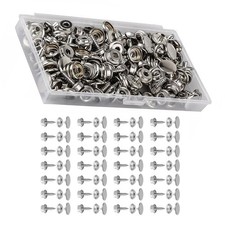 New 50 Set Stainless Steel Boat Marine Canvas Snap Cover Button Socket Fastener