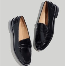 Madewell The Nye Leather Loafer; black ; 8.5 fits 9 ; classic stylish; used