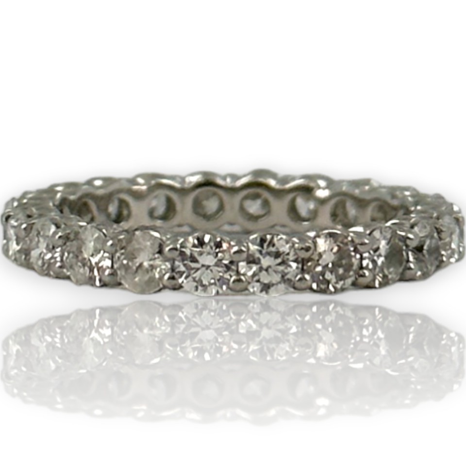 Blue Nile Round Diamond Eternity Band Wedding Stackable Ring 6.5 950 ...