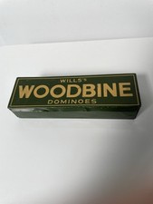 Vintage 1930’s Wills’s Woodbine Metal Tin & Bakelite Dominoes Set Complete