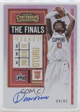 2020 Contenders Rookie Variation Finals Ticket 4/49 Daniel Oturu #108 Auto 1a07