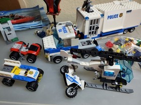 (LOT) LEGO City Police 60139 & 60136, 60129, 60130, AS-IS, Uncounted...