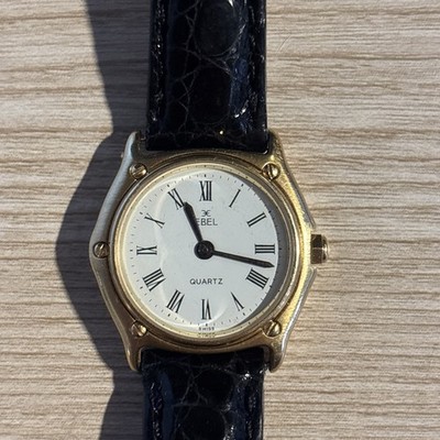 Ebel 1911 879901 Solid Gold 18Kt Case with Black Alligator Leather Band