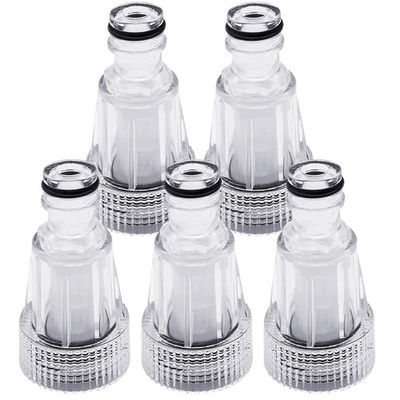 #ad 5Pcs Pressure Washer Garden Hose Adapter 3 4 Inch Pressure Washer Transparen... $19.19