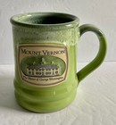 Deneen Keramik Mount Vernon Becher grüne Glasur George Washington 2016 Made in USA