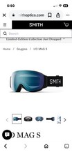 Smith I/O MAG S - Black with 2 ChromaPop Lenses, S fit