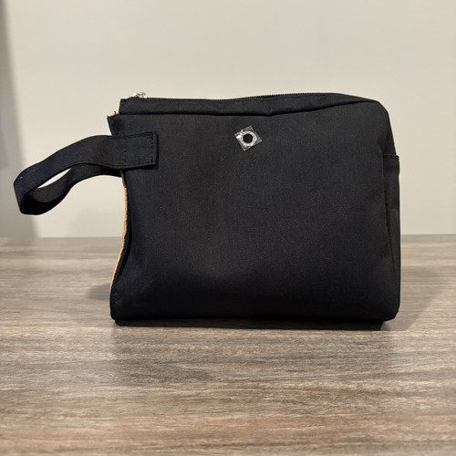 Bvlgari Parfums Men Black Nylon Toiletry Zip Travel Case Pouch With Accessories