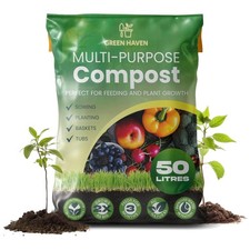 Green Haven 50L Nutrient-Rich Peat-Free Compost for Thriving Plants