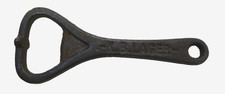 VINTAGE TOOTH'S K.B. LAGER BEER CAST IRON RARE METALWARE BOTTLE OPENER