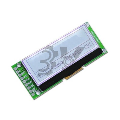 2'' 192x64 Graphic LCD Display Module White UC1609 SPI 3V *la