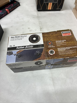 #ad Simpson Strong Tie Outdoor Accents Black Powder Coated Hex Head Washer 24 Pack $32.93