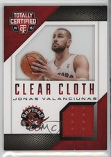 2014 Panini Totally Certified Clear Cloth Jersey Red /299 Jonas Valanciunas 05jo
