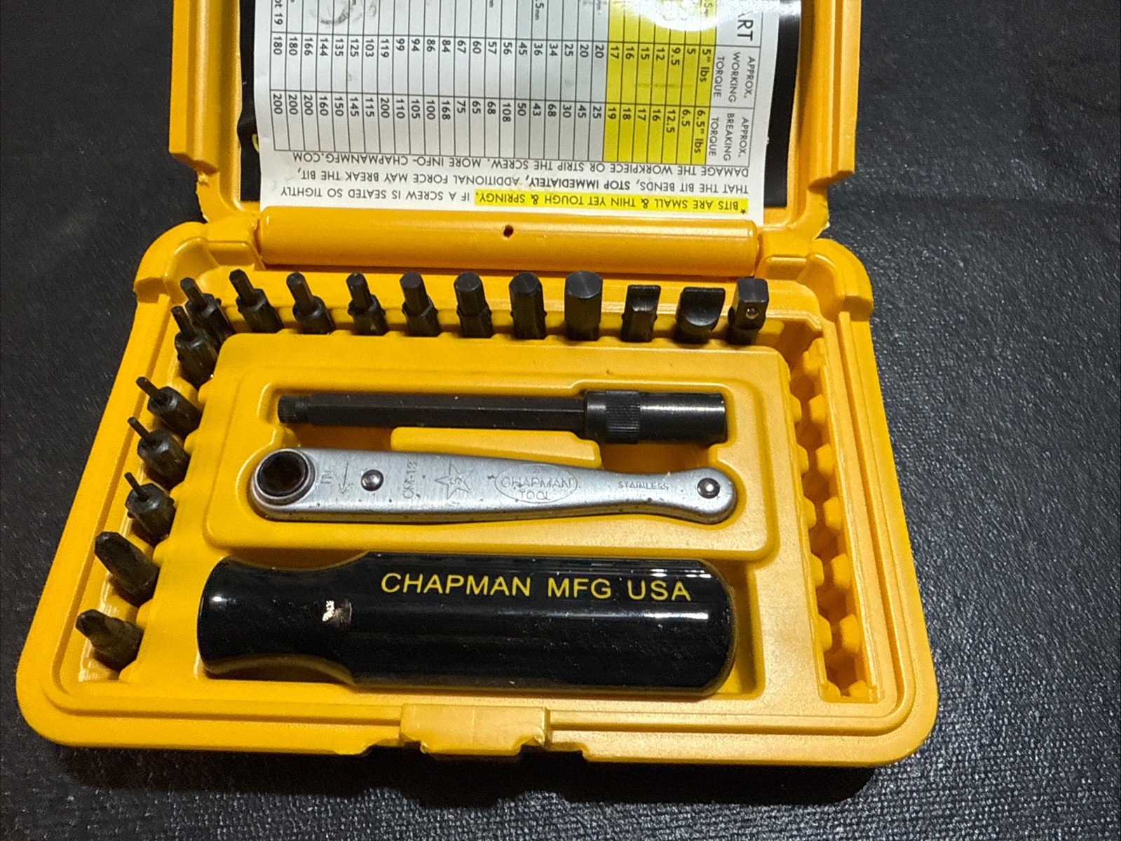 Chapman 4320, 20 Pc Standard Kit With Ratchet - Brand New