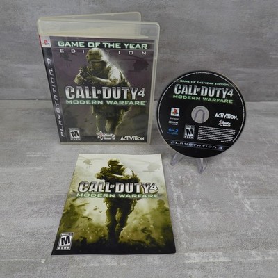 Call of Duty 4 Modern Warfare Game of the Year PS3 CIB Sony PlayStation 3 COD 4