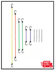 Standard Bungee Cord with Hooks Value Pack Assortment - 10 Piece