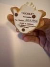 Enesco Cherished Teddies Nicole Bear Figurine Resin 1993 MPN 914851 — photo 2