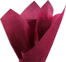 PMLAND Premium Quality Gift Wrapping Paper - Burgundy Color - 20 