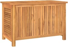vidaxl Outdoor Patio Storage Box, Solid Teak, New in Box
