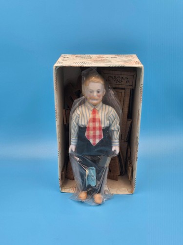 Vintage 1970’s Porcelain Doll Pair Man Hand Painted Made In Japan