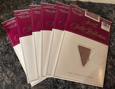 Lot of 6 Vintage Hanes Silk Reflections Silky Sheer Pantyhose Size AB