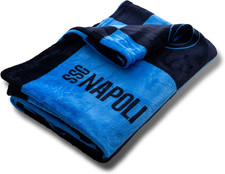 SSC Napoli, Plaid Coperta Morbida Con Logo, Coperta Calda per Divano E Letto, Mi
