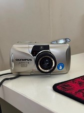 Olympus Mju II Zoom 80 Panorama 35mm Film Camera Fully Tested Works Great