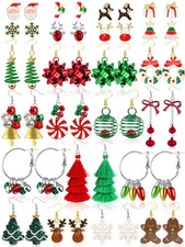 23 Pairs Christmas Earrings for Women Xmas Holiday Dangle Earrings Christmas