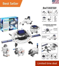 6-in-1 Solar Robot Space Toys Building Science Kits Gifts for 7 8 9 10 11 12 ...