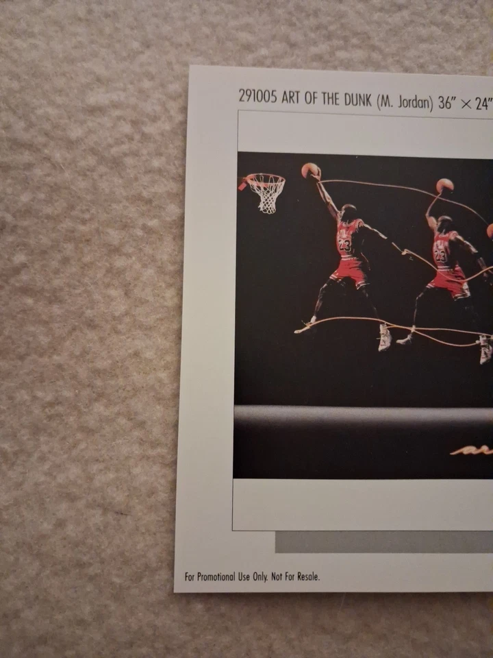 Tarjeta póster vintage Nike "Art of the Dunk" Michael Jordan Foto 2 de 4