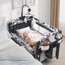 5-in-1 Baby Bassinet Bedside Sleeper Portable Pack Play W/ Changing Table Baby