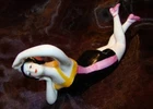 Figurine Baigneuse Pin-up Sexy Style Art Deco-allemand Style Art Nouveau Porcela