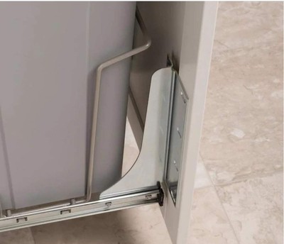 Simply Put Platinum Frosted Nickel Door Mount Kit for Pull Out Baskets and Wa...