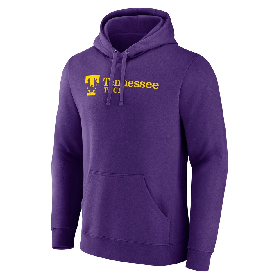 Men's Fanatics  Purple Tennessee Tech Golden Eagles Primary Logo Pullover Hoodie - Image 2 of 3