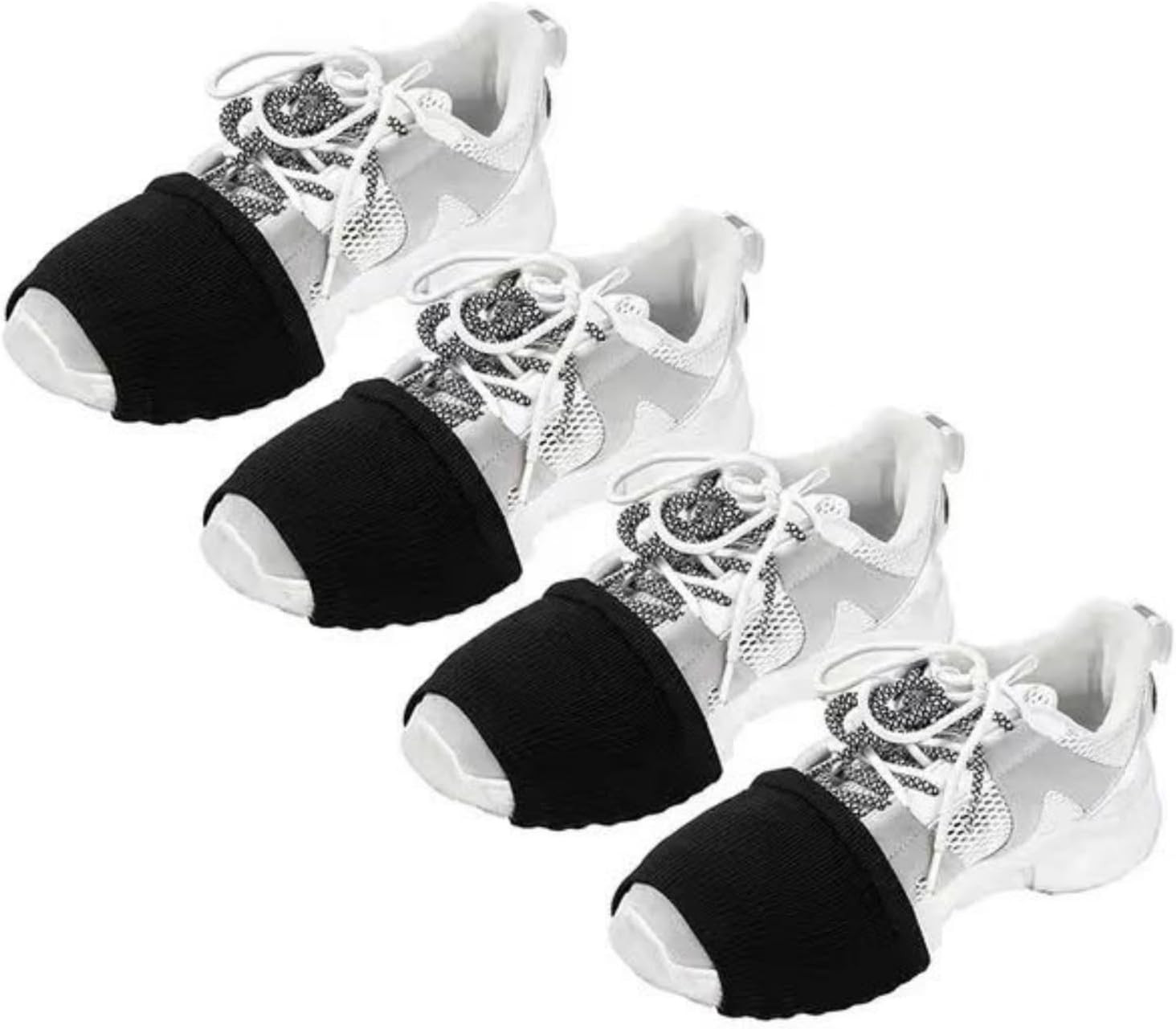 2 Pairs Socks for Dancing over Sneakers, Dance Shoe Socks on Smooth Floors