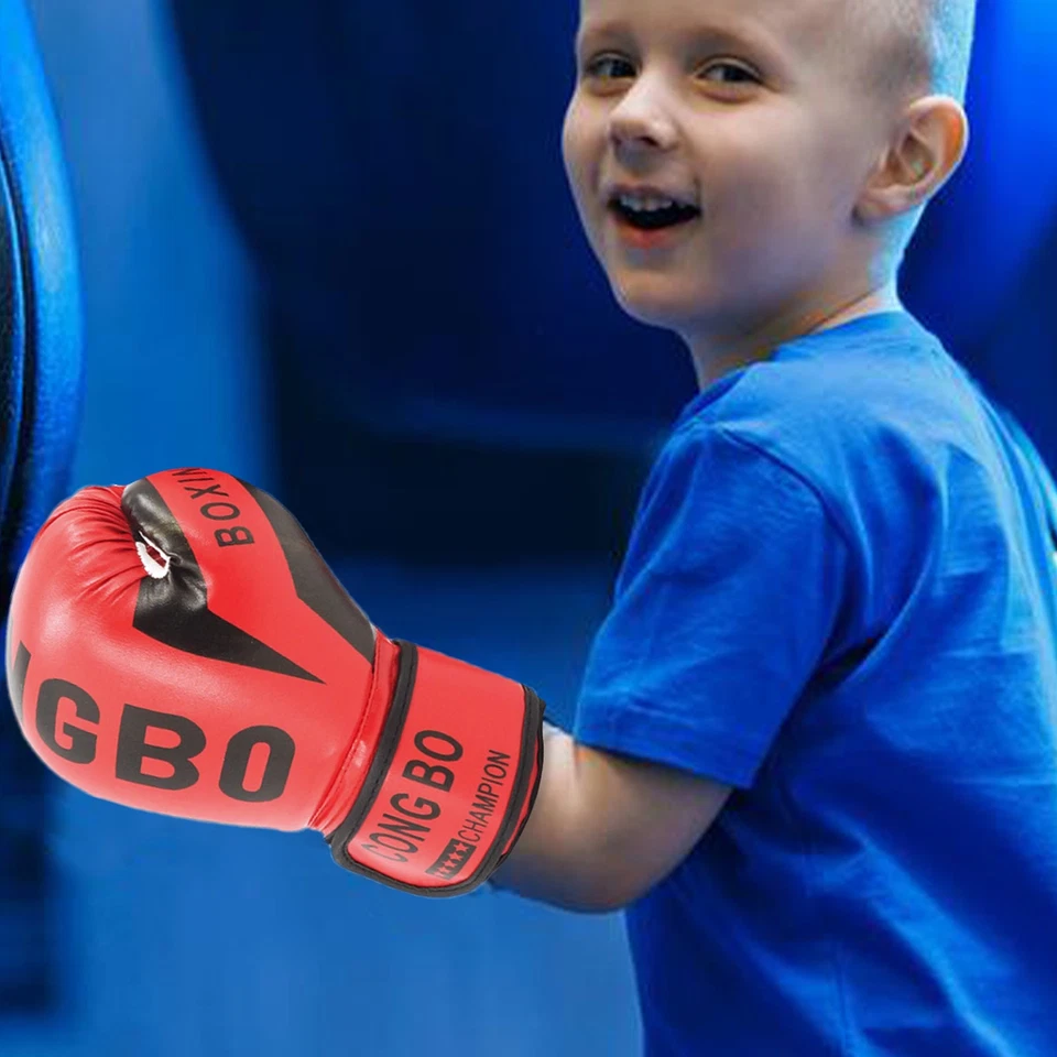 Boxhandschuhe für Kinder, die Handschuhe schlugen, um atmungsaktive Kampfhandsc - Bild 2 von 4
