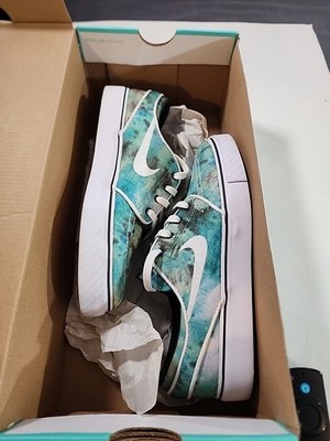 Nike ZOOM STEFAN JANOSKI PR QS Tie Dye Turbo Green Bright Citron Men's Size 5